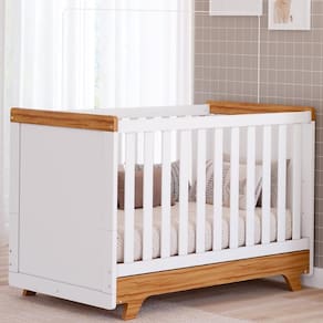 Berço Americano 2 em 1 MiniCama Retrô 100% MDF Móveis Peroba