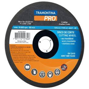 Disco De Corte Fino 7" Para Aço Inox E Materiais Endurecidos
