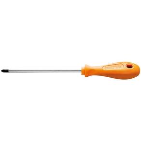 Chave De Fenda Ponta Cruzada Em Aço Cromo Vanadio 6x150 Mm (1-4x6") Tramontina Pro