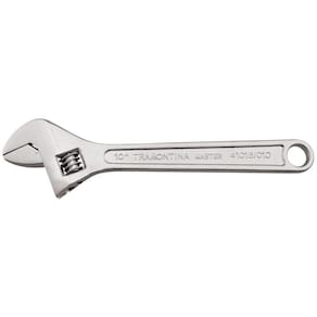 Chave Ajustavel Para Porcas 8" Tramontina Com Corpo Forjado Em Aço Carbono Cromado