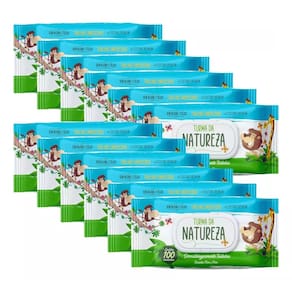 Kit C/12 Lenços Umedecidos Turma Da Natureza C/100 Unidades