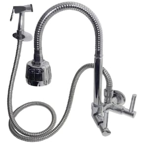 Torneira Pia Gourmet Sanit Metais Parede Inox Ducha 1/4 C34