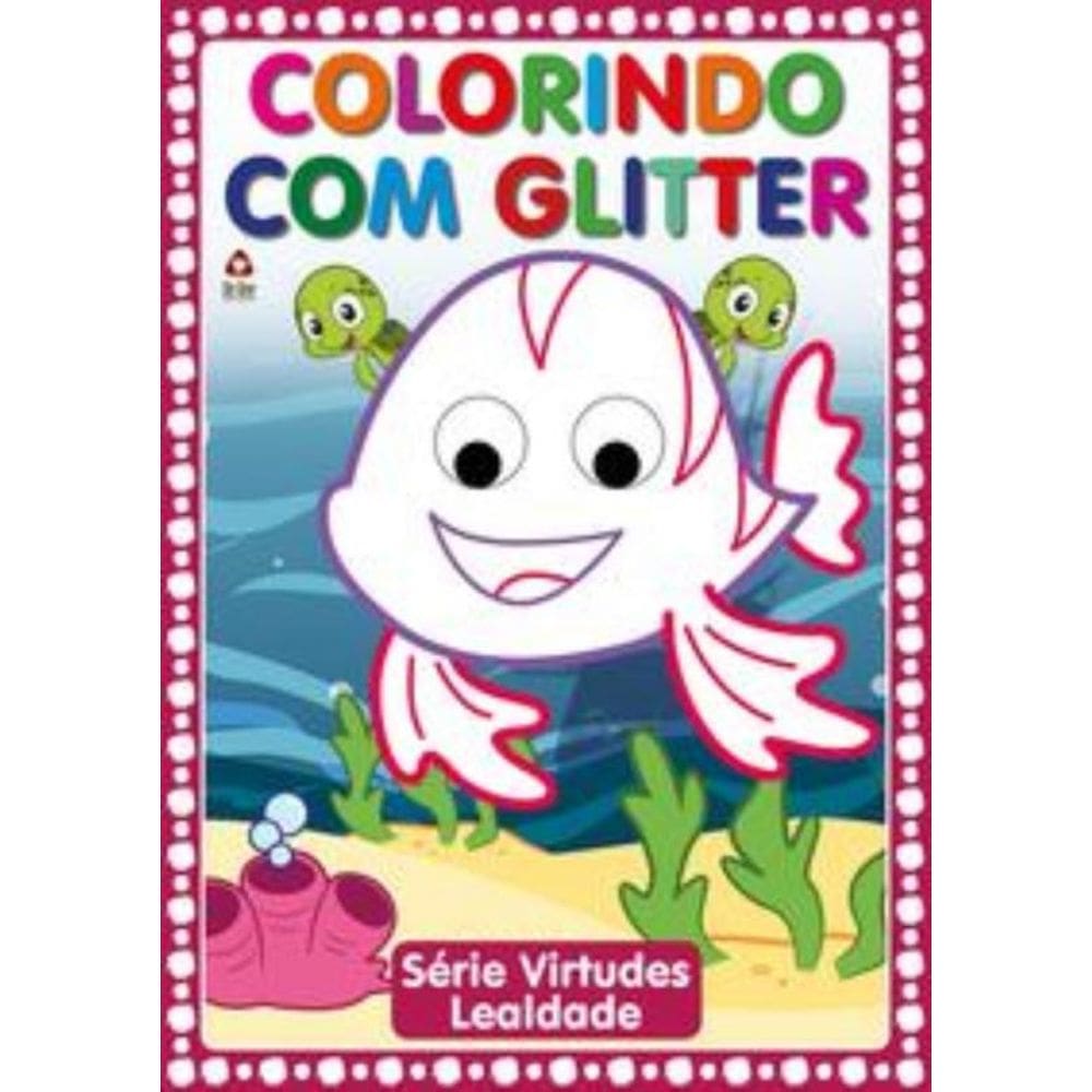 Fundo do mar - Colorindo com glitter