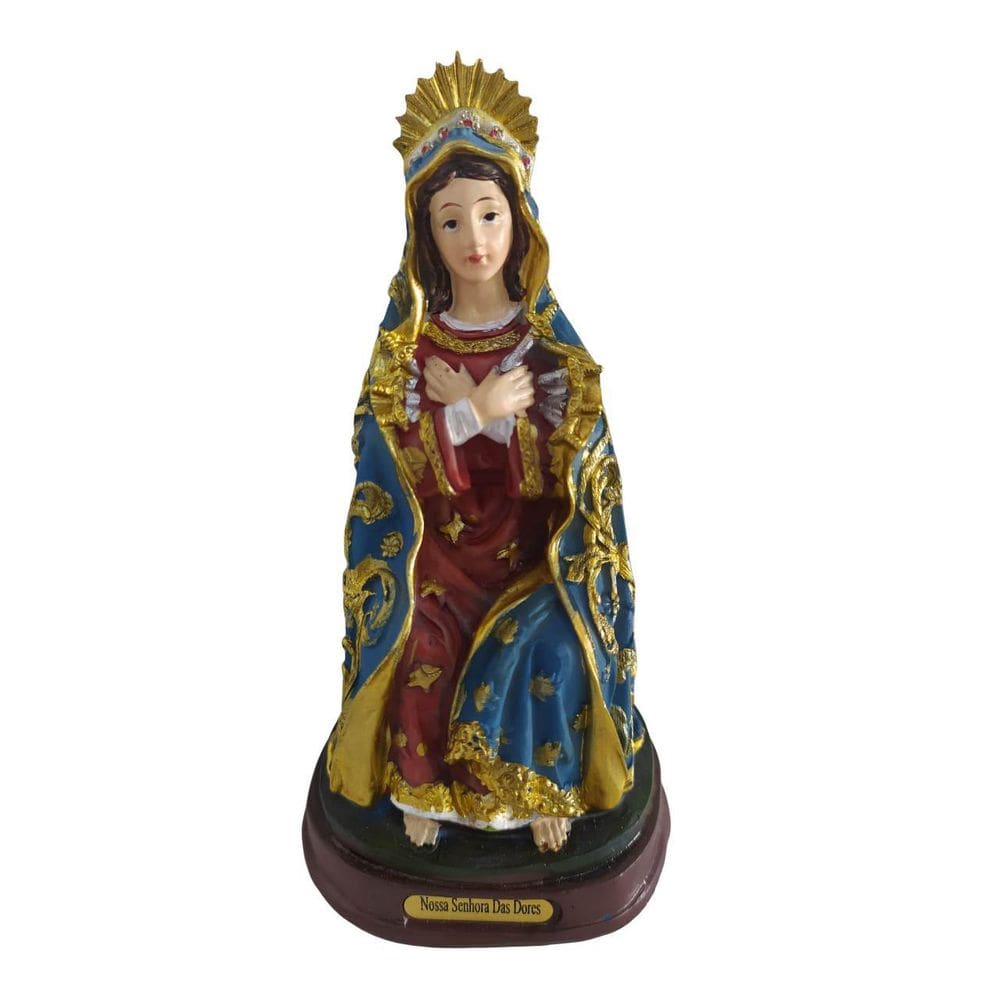Nossa Senhora Das Dores Em Resina 14Cm