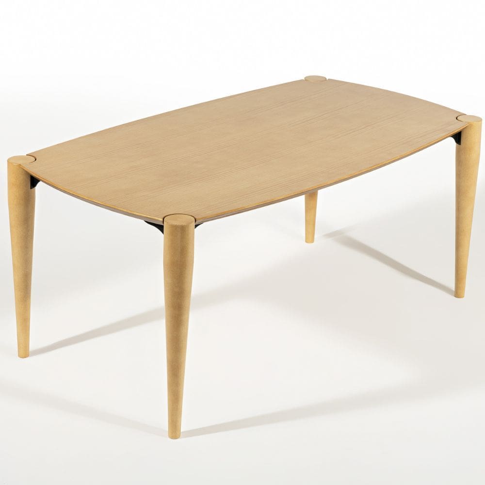 Mesa de Jantar 6 Lugares Alasca 180x100 cm Madeira Maciça M04 - Lyam Decor