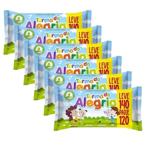 Kit C/06 Lenço Umedecido Turma da Alegria - Leve 140 Pague 120