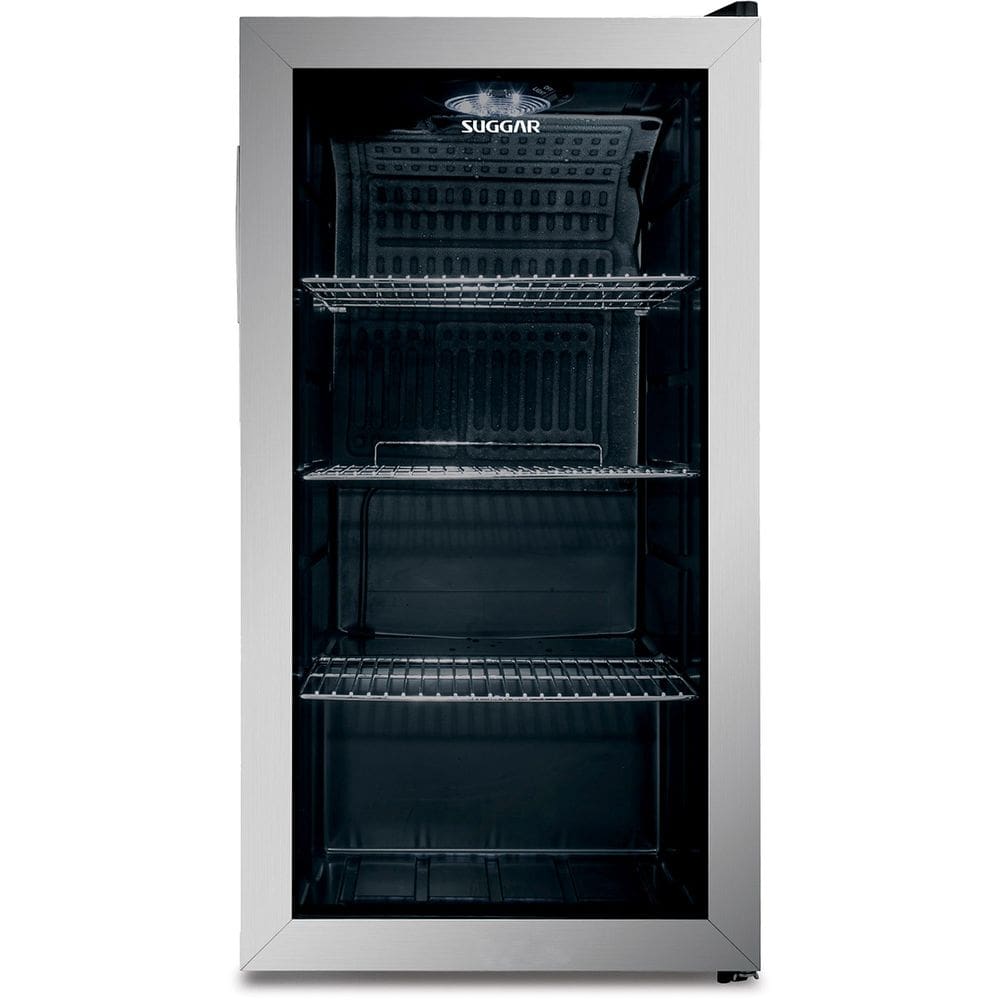 Frigobar Suggar 88 Litros com Porta de Vidro Inox FB8811IX/FB8812IX