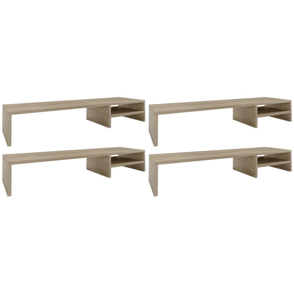 Kit 04 Suportes Para Monitor Stand Home Office Lap 90 cm L03 Amadeirado - Lyam