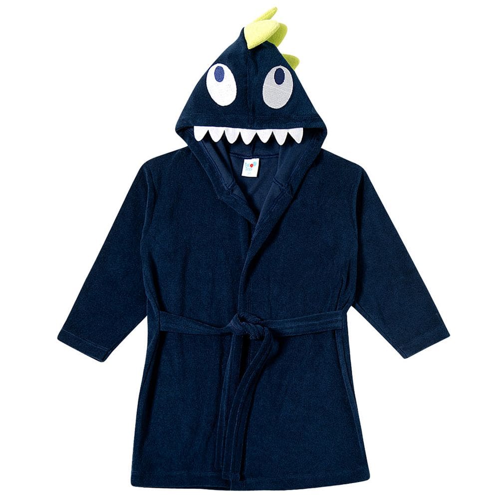 Roupão Praia Infantil Atoalhado Jacaré Marinho Tip Top