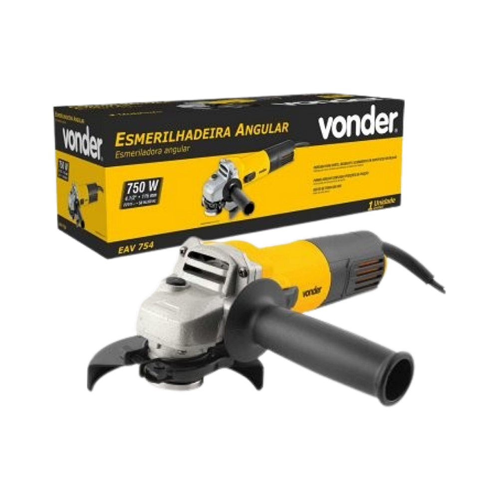 Esmerilhadeira angular VONDER 4.1/2¨, 750 W, 220 V, EAV 754