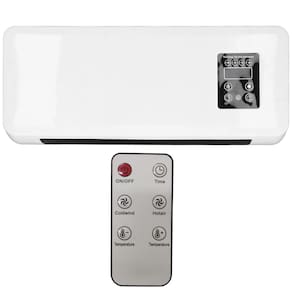 Aquecedor Refrigerador Portatil Ventilador Seca Roupa Controle Vento Frio Quente Casa Sala Quarto Escritorio Loja