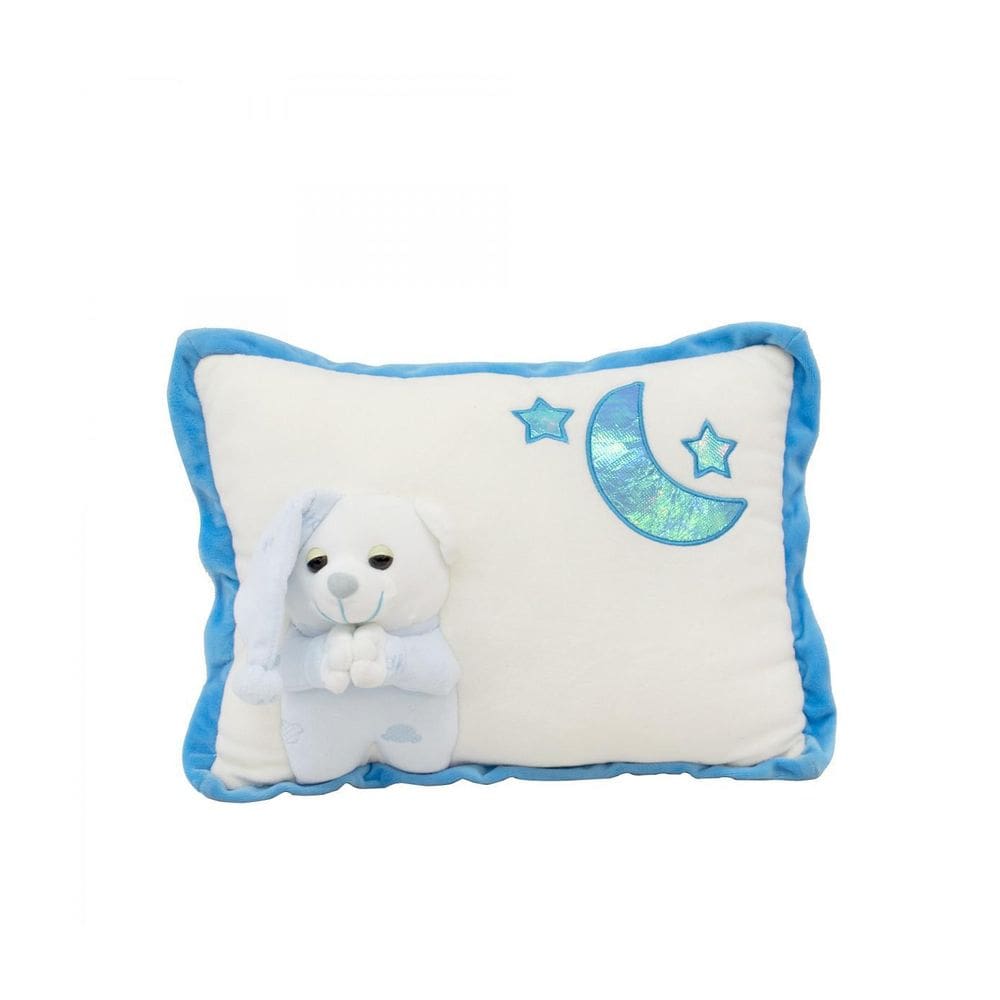 Almofada Urso Azul Soneca 33X25Cm