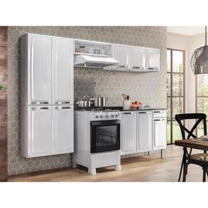 Cozinha de Aço Completa Rose 4 peças  – Branco