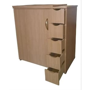Gabinete Luxo 5 Gavetas P/Maquina De Costura Doméstica Avela