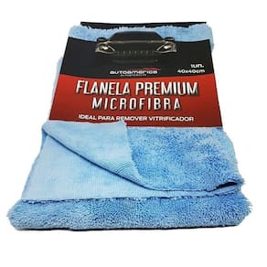 Flanela De Microfibra Azul 40X40Cm Corte A Laser 375Gsm