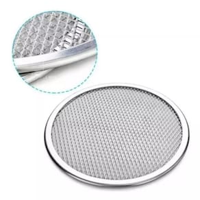Tela para Assar Pizza 35cm Em Alumínio - Assa Mais Rápido (Padrão) kit com 5 telas