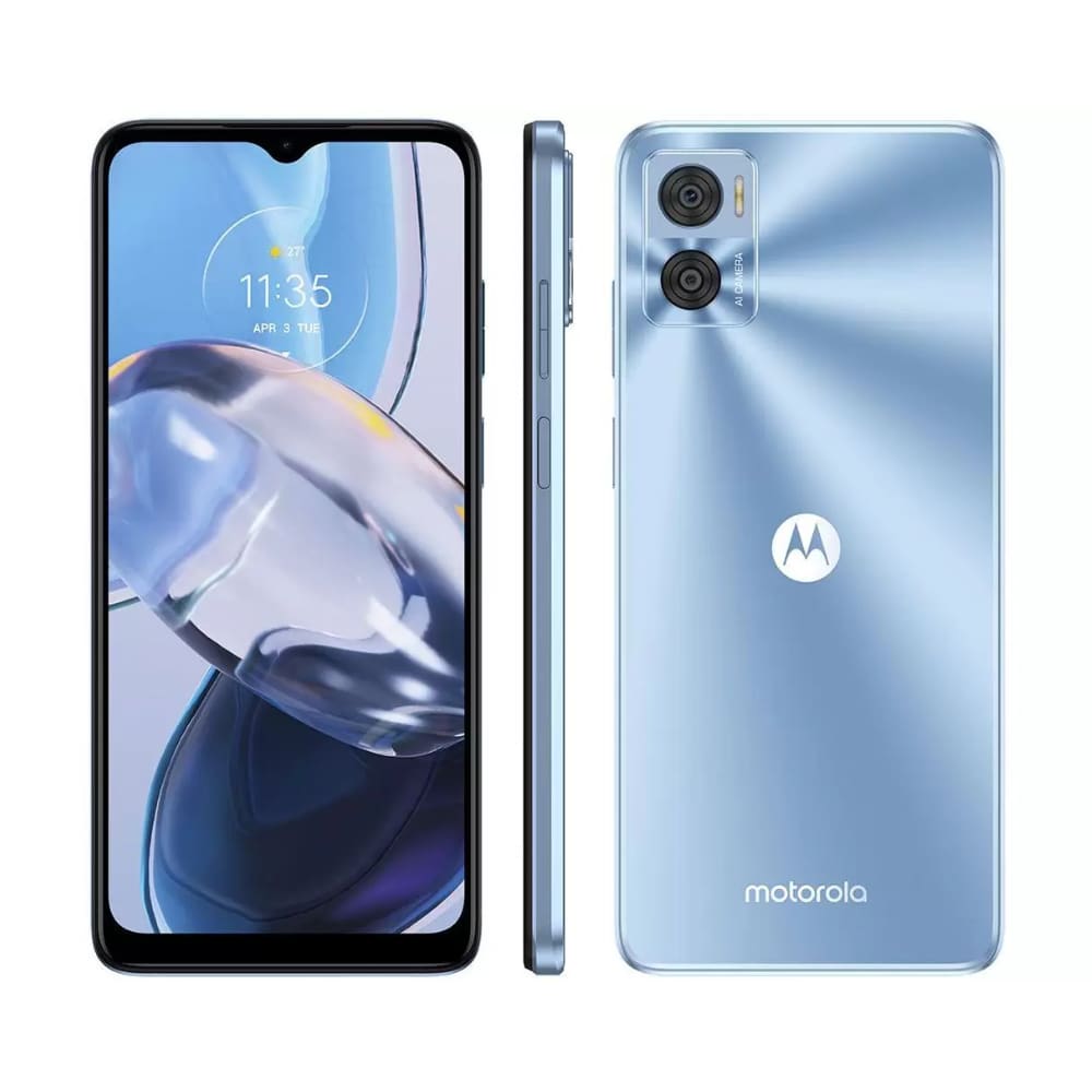 Usado: Motorola E22 128 GB Azul - Muio Bom