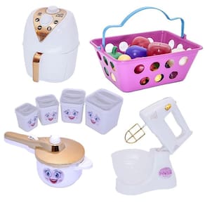 Cozinha Infantil Menina Kit Brinquedo Potinhos 20 Peças