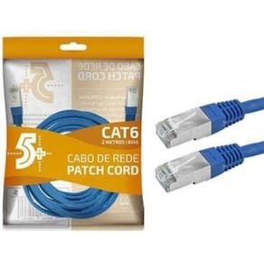 Cabo De Rede Patch Cord Cat6 5+ Alta Qualidade 2 Metros