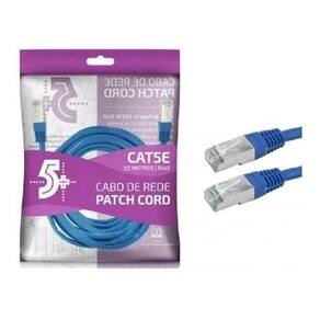 Cabo Patch Cat5e UTP 5m Azul Pix - Conectividade