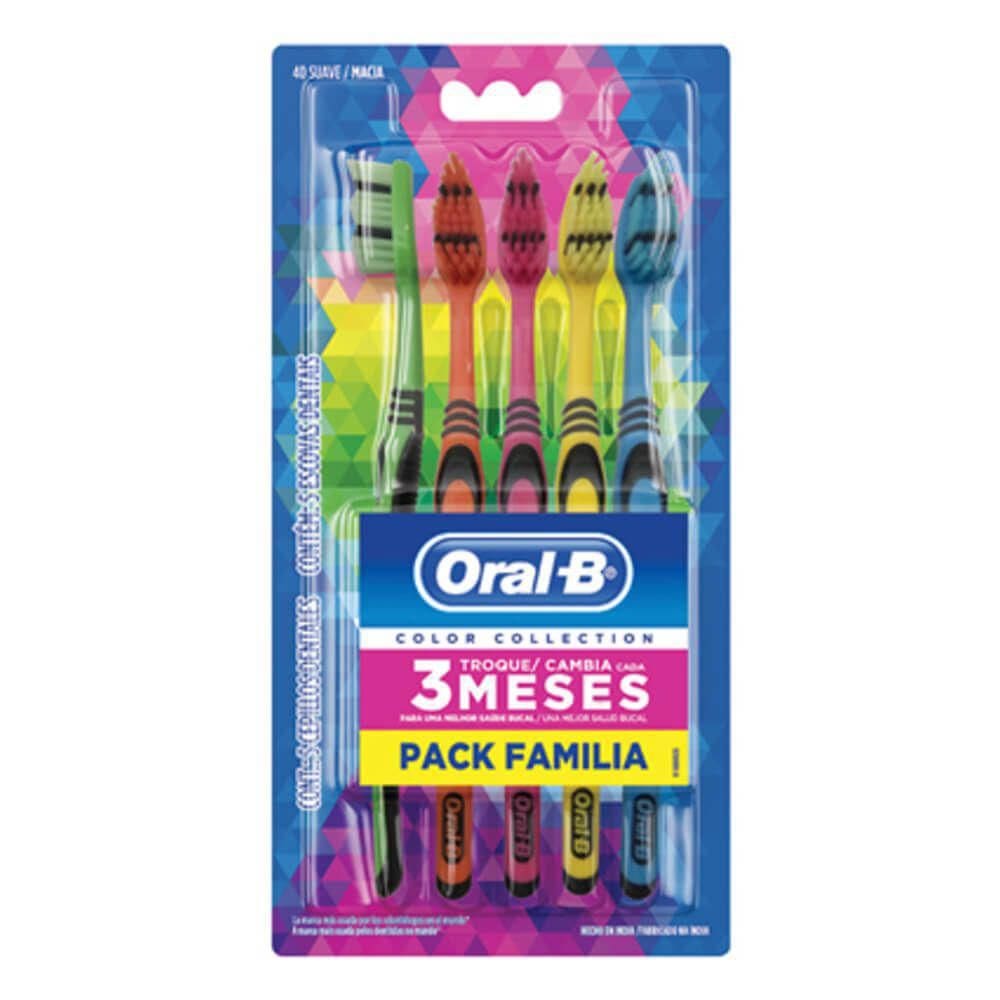 Escova Dental Oral-B Pack Família  Com 5