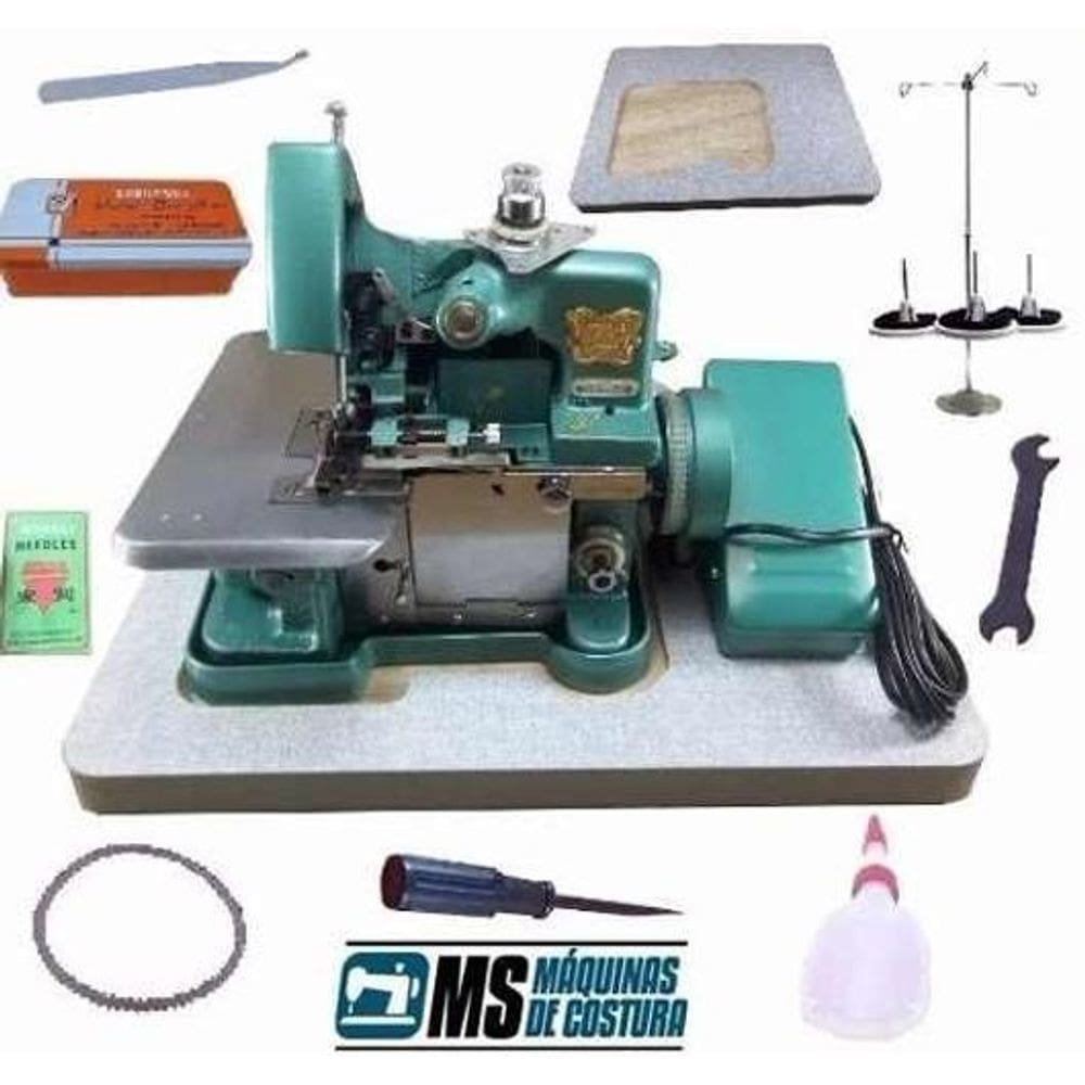 Overlock Semi Industrial+Base De Madeira Gn1-220V