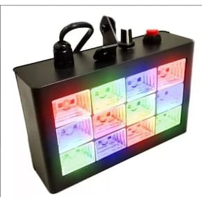 Strobo Rítmico Luatek Lk-186 12 Led`s - Branco 17x15x5 cm