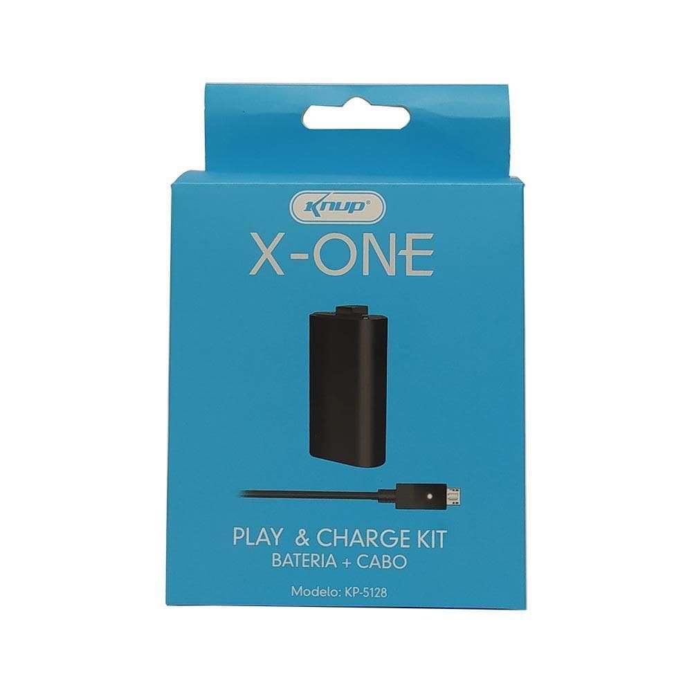 Kit Play E Charge Xbox One Kp-5128 Knup Homologação: 37062009020