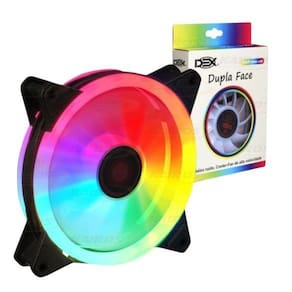 Cooler Fan Gamer 12X12Cm - Dupla Face Led Colorido