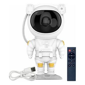 Luminária Projetor Astronauta Galáxia Abajur Com Controle