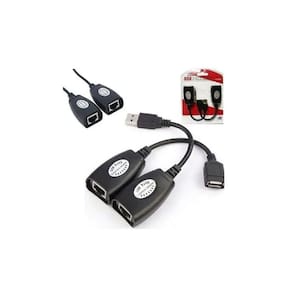 Adaptador Extensao Xtrad Usb Cabo Rede Rj45 Cat5 Cat6