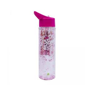Garrafa Pink Glíter Brilho 600 ml Projeto Kiwi