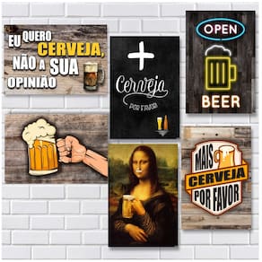 Kit de Placas Decorativas em MDF 20x30cm - R+ Adesivos