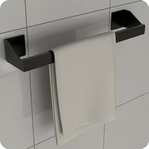 Porta Toalha De Rosto Adesivo Autocolante Preto DF