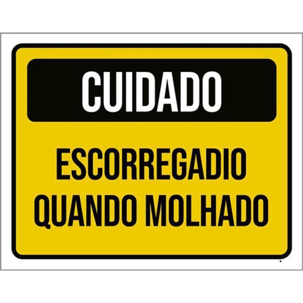 Kit 3 Placas Escorregadio Quando Molhado 36X46