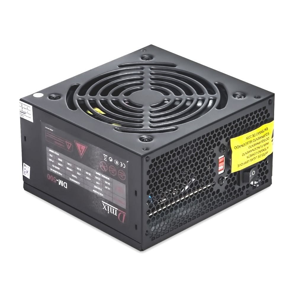 Fonte Atx 500w Dmix Af-500 promove alta durabilidade e vida