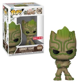 Boneco Funko Pop Marvel 85 Anos - Groot Como Pantera Negra