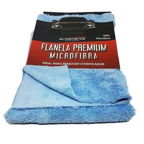 Flanela De Microfibra Azul 40X40Cm Corte A Laser 375Gsm