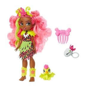 Boneca Morena Fernessa Com Pet Cave Club Mattel