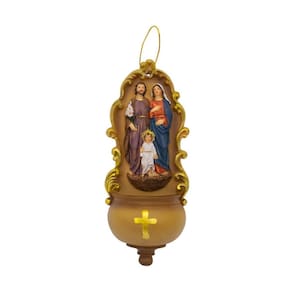 Pia Água Benta Sagrada Família 21Cm - Enfeite Resina