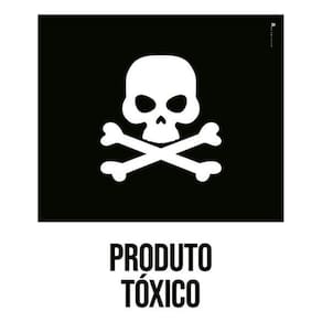 Kit 3 Placas Desenho - Produto Tóxico