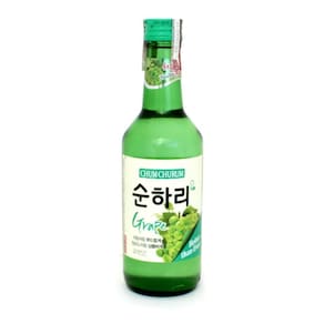Bebida Coreana Soju Chum Churum Sabor Grape Uva 360Ml Lotte