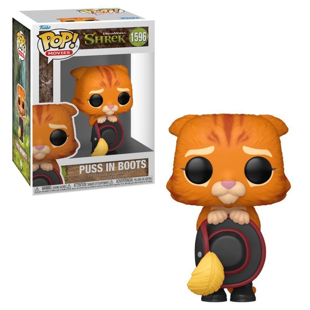 Boneco Funko Pop Dreamworks Shrek 30 Anos - Gato De Botas