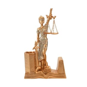 Imagem Dama Da Justiça Porta Caneta 25Cm - Enfeite Resina