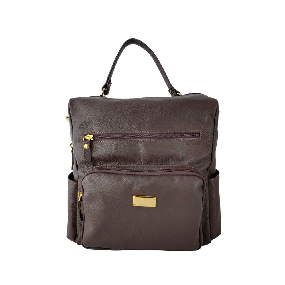 Mochila Bolsa Topgrife Couro Marrom