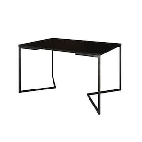 Mesa Jantar Industrial Retangular 137x90cm Base V Ferro Preto