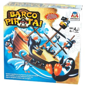 Jogo Barco Pirata Brinquedo Infantil  Braskit