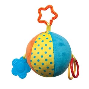 Bola Plush Com Mordedor Rosa - Buba