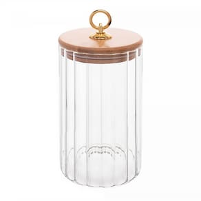 Porta Mantimento de Vidro Borossilicato com Tampa de Bambu Classic 850ml 20670 - Wolff