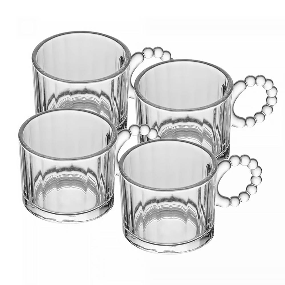 Conjunto 4 Xícaras de Vidro Classic 100ml 20753 - Wolff